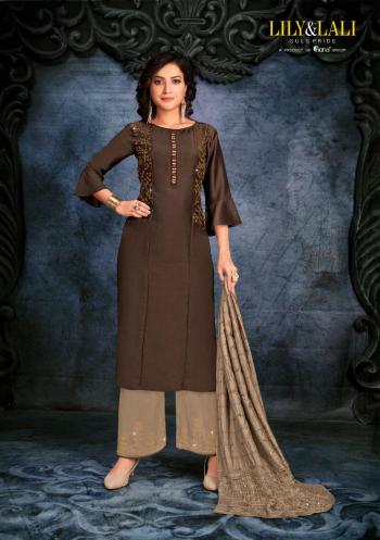 Lily and lali Muskan hand work Ethnic kurtis with pant and Dupatta