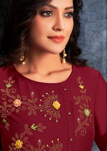 Lily and lali Muskan hand work Ethnic kurtis with pant and Dupatta