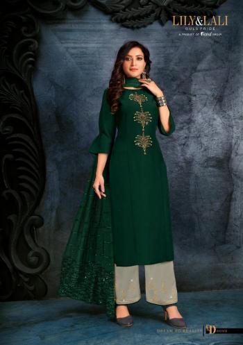 Lily and lali Muskan hand work Ethnic kurtis with pant and Dupatta