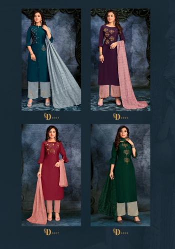 Lily and lali Muskan hand work Ethnic kurtis with pant and Dupatta