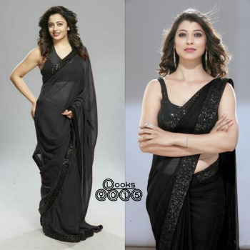 Look Classic Georgette Saree wholesale Price