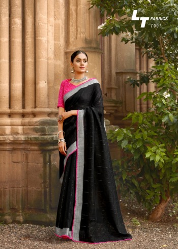 LT fabric Ananta Linen Saree wholesale Price