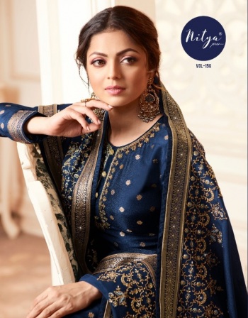 LT Nitya vol 156 jacquard Salwar Kameez catalog wholesale Price