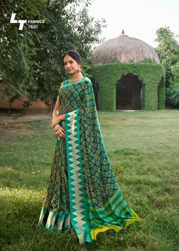 LT Preksha Linen Silk saree catalog Wholesaler