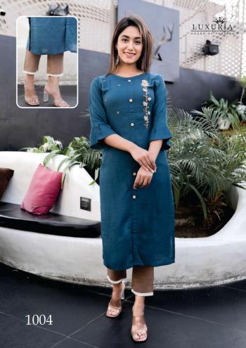 Luxuria Carnival Rayon kurtis with pant catalog