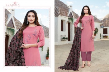 Luxuria Forecast vol 4 kurtis with palazzo and Dupatta wholesaler