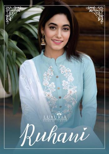 Luxuria Ruhani Rayon Kurtis with Dupatta catalog wholesaler