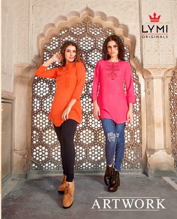 Lymi Artwork Rayon Western Tops Wholesaler