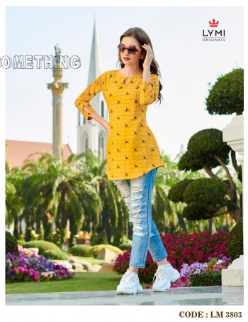 Lymi Lemon Cotton Western Tops Wholesale Price