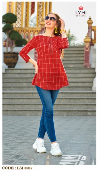 Lymi Lemon Cotton Western Tops Wholesale Price