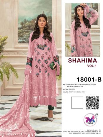 M3 Fashion Shahima vol 1 Georgette pakistani Suit catalog