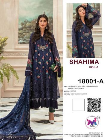 M3 Fashion Shahima vol 1 Georgette pakistani Suit catalog