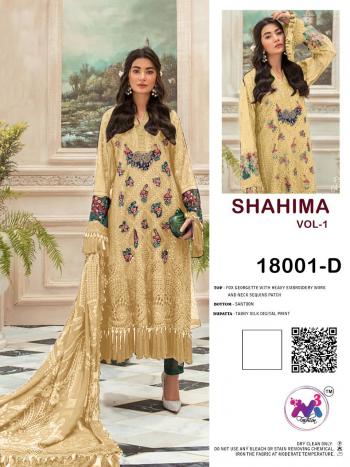 M3 Fashion Shahima vol 1 Georgette pakistani Suit catalog