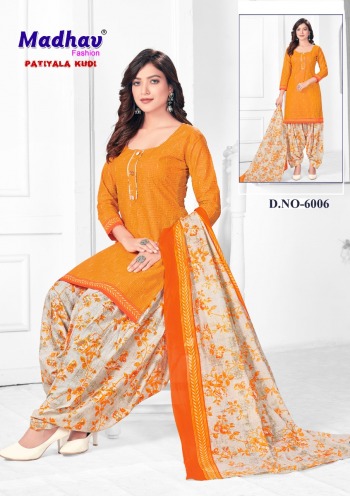 Madhav Patiyala Kudi vol 6 Cotton Patiyala dress wholesaler