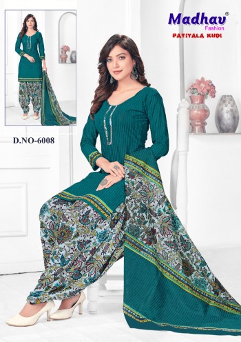 Madhav Patiyala Kudi vol 6 Cotton Patiyala dress wholesaler