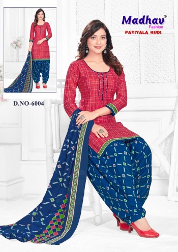 Madhav Patiyala Kudi vol 6 Cotton Patiyala dress wholesaler