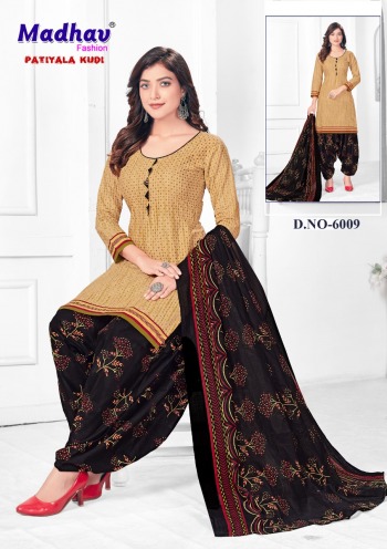 Madhav Patiyala Kudi vol 6 Cotton Patiyala dress wholesaler