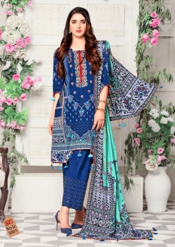 Madhav-Fashion-Riwaaz-Lawn-Cotton-pakistani-Dress-Material-catalog-1