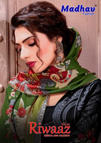 Madhav Riwaaz vol 2 Lawn cotton Pakistani Dress wholesale price