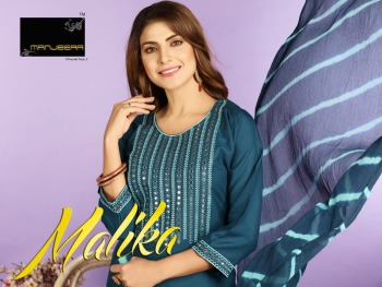 Majeera malika Rayon kurtis with Patiyala and Dupatta catalog