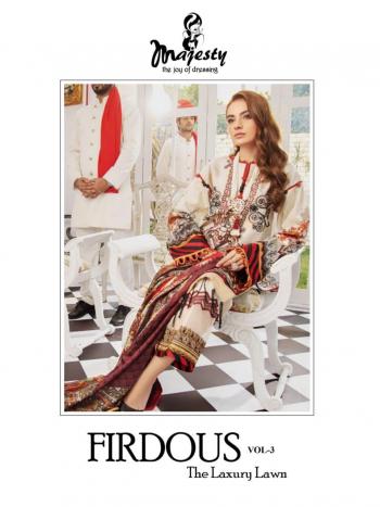 Majesty Firdous vol 3 Jam Silk Pakistani Suits Wholesaler