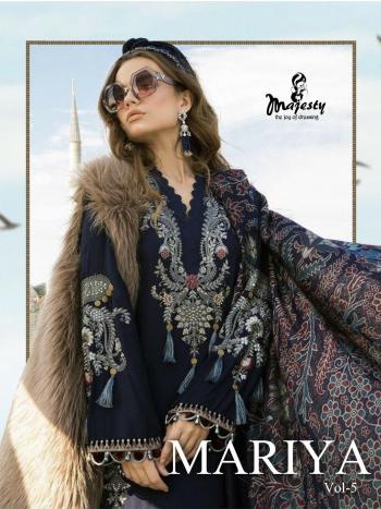 Majesty Mariya b vol 5 Jam Silk Cotton pakistani Suits Catalog