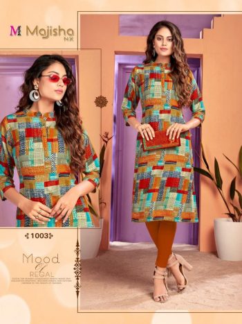 Majisa nx Zaira Rayon casual wear kurtis wholesale