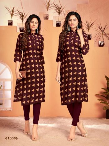 Majisa nx Zaira Rayon casual wear kurtis wholesale