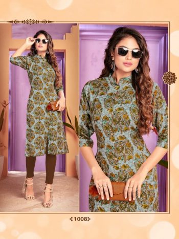 Majisa nx Zaira Rayon casual wear kurtis wholesale