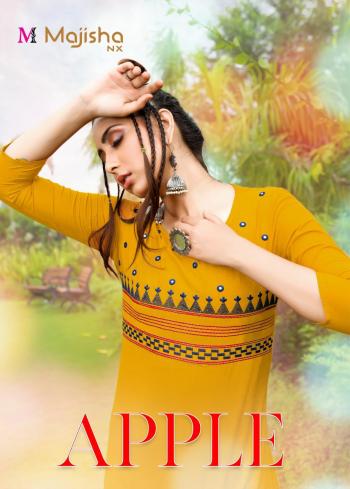 Majisha nx Apple vol 1 Rayon casual wear kurtis Wholesaler