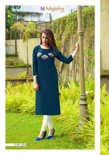 Majisha nx Apple vol 1 Rayon casual wear kurtis Wholesaler