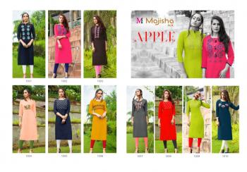 Majisha nx Apple vol 1 Rayon casual wear kurtis Wholesaler