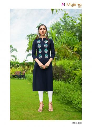 Majisha nx Apple vol 1 Rayon casual wear kurtis Wholesaler