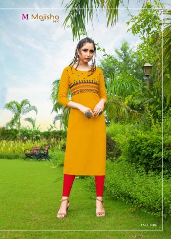 Majisha nx Apple vol 1 Rayon casual wear kurtis Wholesaler