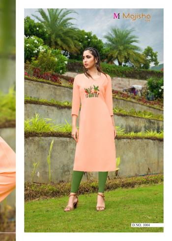 Majisha nx Apple vol 1 Rayon casual wear kurtis Wholesaler