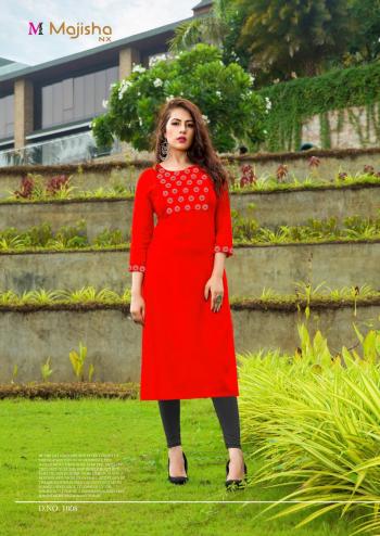 Majisha nx Apple vol 1 Rayon casual wear kurtis Wholesaler