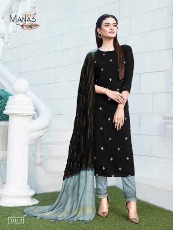 Manas Delight vol 2 kurtis with pant and Dupatta catalog