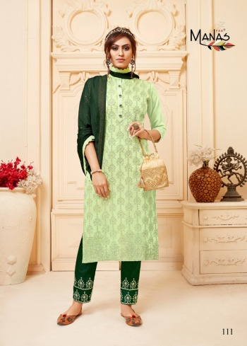 Manas Lucknowir vol 2 Kurtis with palazzo catalog wholesaler