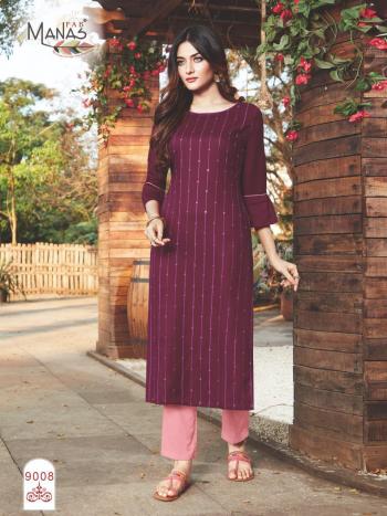 Manas Sequence Rayon daily wear kurtis catalog wholesaler