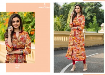 Manisha fashion Mantra vol 2 Rayon kurtis wholesale