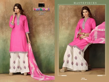 Manjeer Natkhat rayon kurtis with palazzo catalog