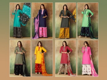 Manjeer Natkhat rayon kurtis with palazzo catalog