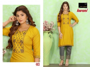 Manjeera Lavani kurtis with pant wholesaler