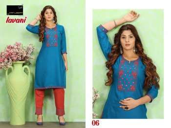 Manjeera Lavani kurtis with pant wholesaler