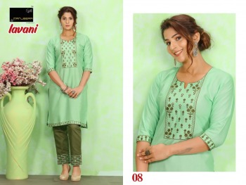 Manjeera Lavani kurtis with pant wholesaler