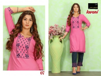 Manjeera Lavani kurtis with pant wholesaler