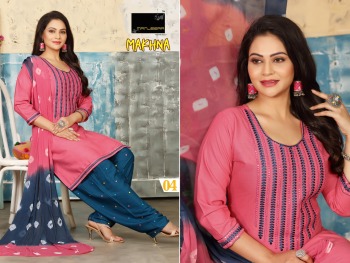 Manjeera Makhna kurtis with Patiyala and Dupatta catalog