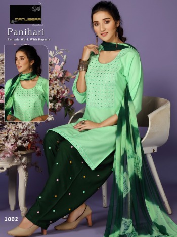 Manjeera Panihari Readymade patiyala Dress