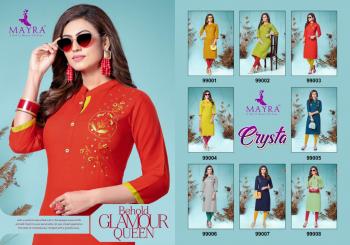 Mayra Crysta Rayon hand work kurtis wholesaler