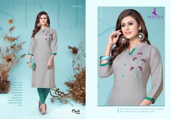 Mayra Crysta Rayon hand work kurtis wholesaler